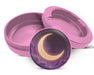 Crescent Moon in Dreamy Night Sky Snus Storage Case Pink
