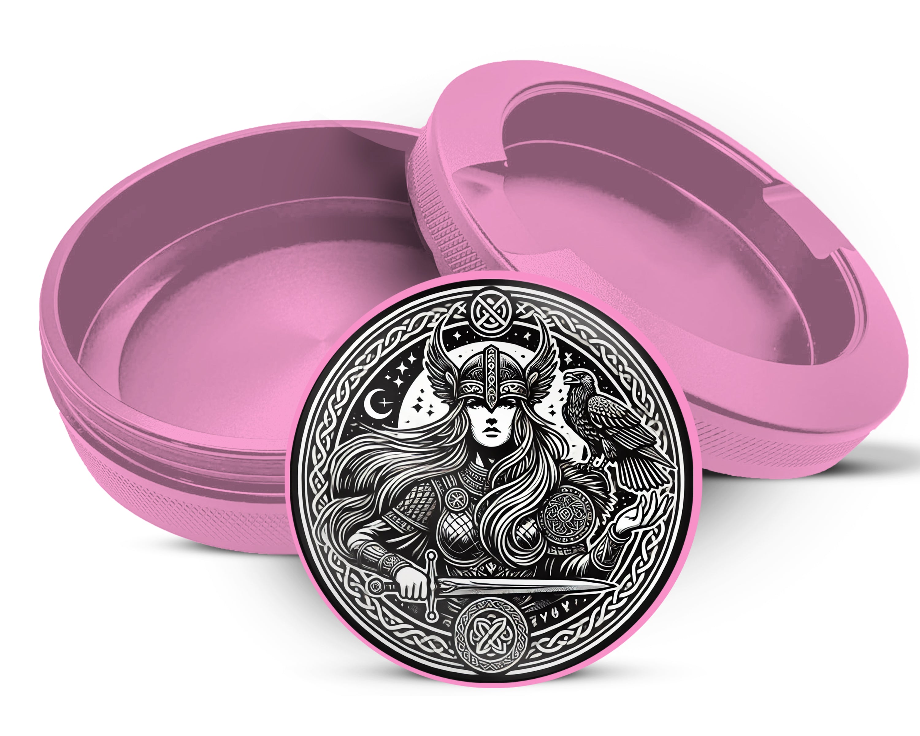Freya Norse Goddess Snus Storage Case Pink