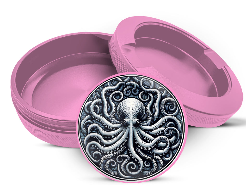 Kraken Octopus Snus Storage Case Pink