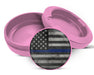 Flag Thin Blue Line Snus Storage Case Pink