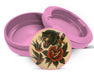 Classic Skull and Roses Flash Tattoo Design Snus Storage Case Pink