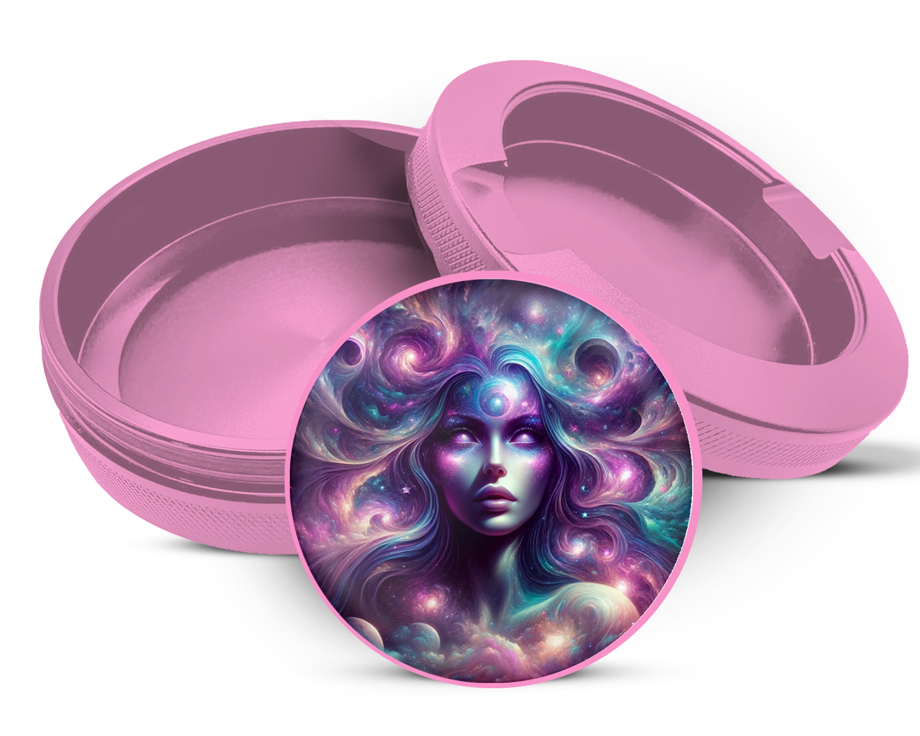 Cosmic Witchy Woman  Snus Storage Case Pink