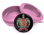 Colorful Sea Turtle Mandala Snus Storage Case Pink