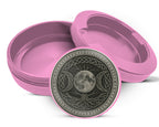 Celtic Moon Tree Sigil Snus Storage Case Pink