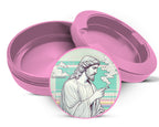 Jesus With Cig Vaporwave Snus Storage Case Pink