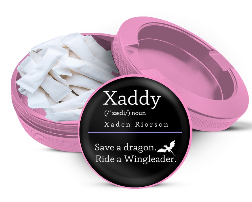 Save A Dragon, Ride A Wing leader  - Xaddy Riorson Snus Storage Case Pink