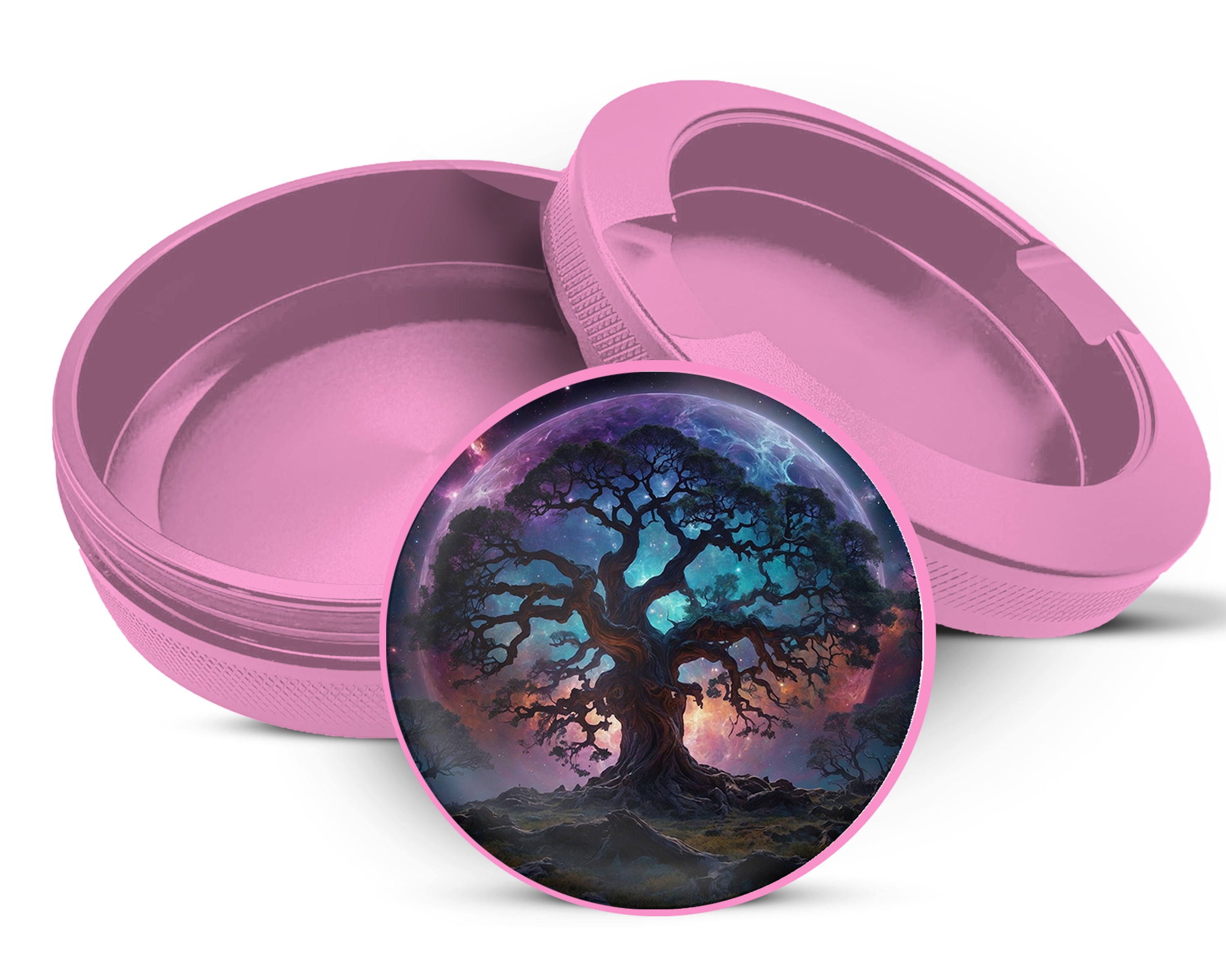Tree of Life Lost In Space Snus Storage Case Pink