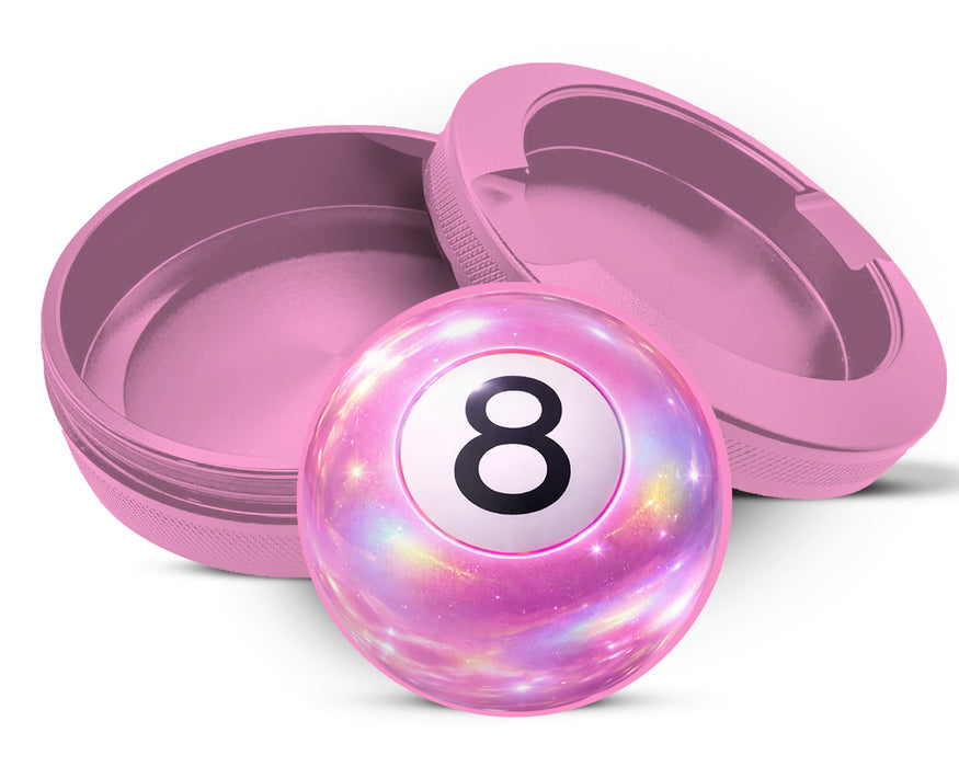 Pink Magic 8 Ball Digital Pop Art Snus Storage Case Pink