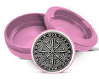 Nordic Compass Rune Emblem Snus Storage Case Pink