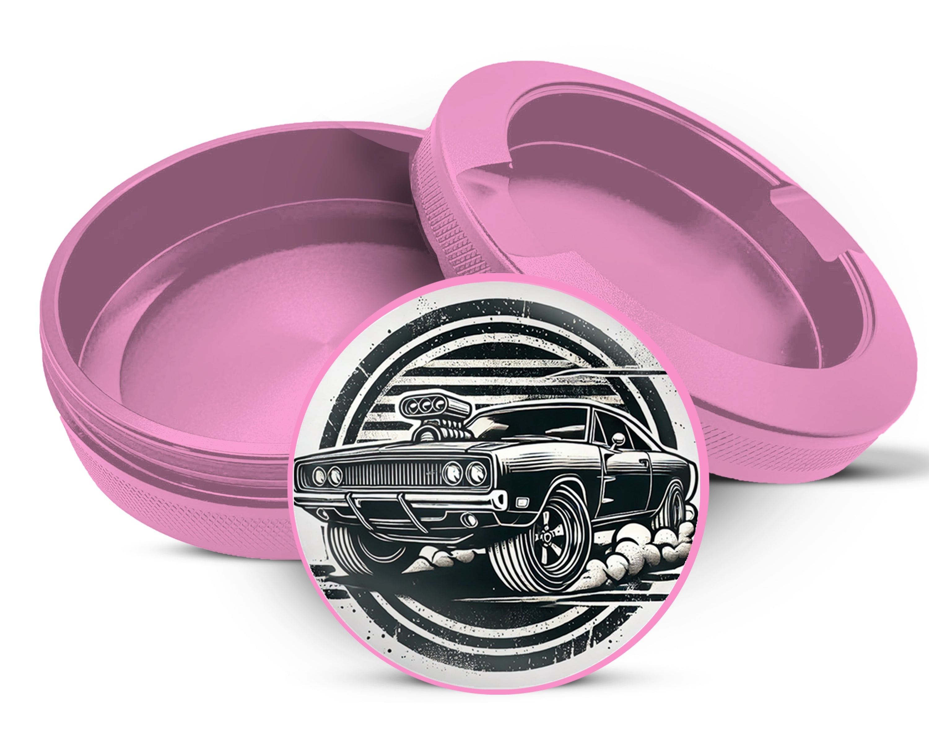 Muscle Car Snus Storage Case Pink