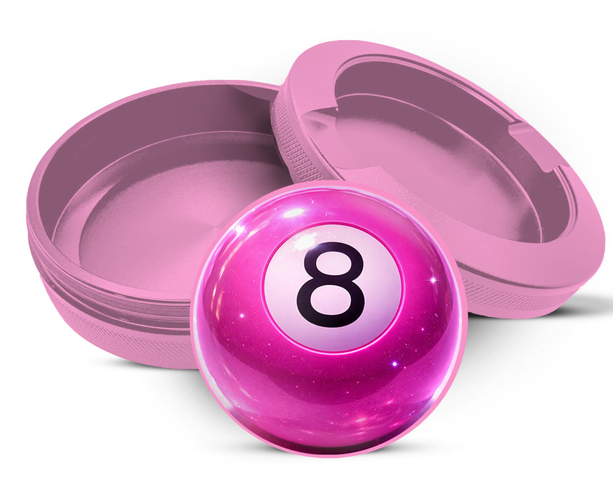 Glossy Pink Magic 8 Ball Pop Aesthetic Snus Storage Case Pink