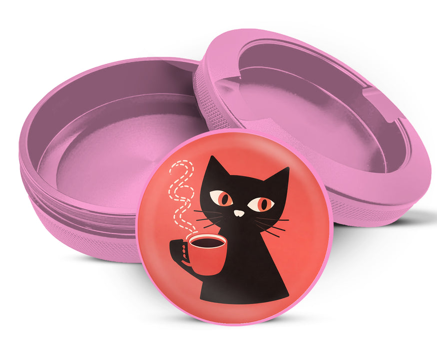 Retro Cat Minimalist Snus Storage Case Pink