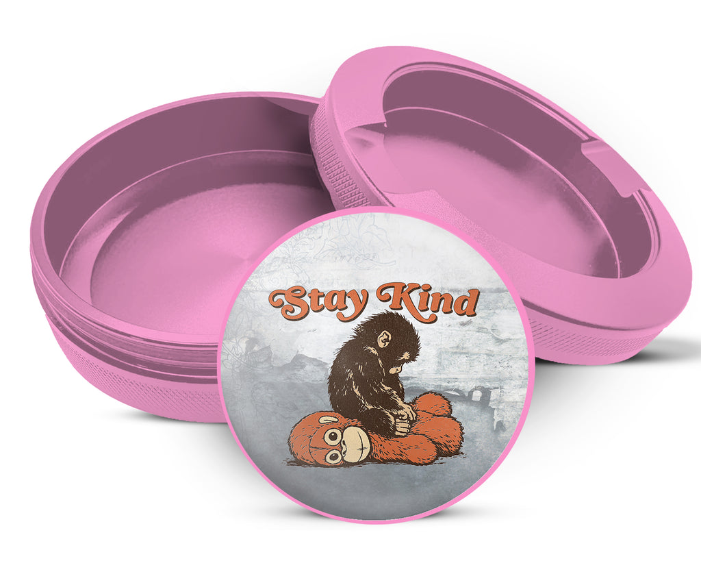 Punch Stay Kind Monkey Snus Storage Case Pink