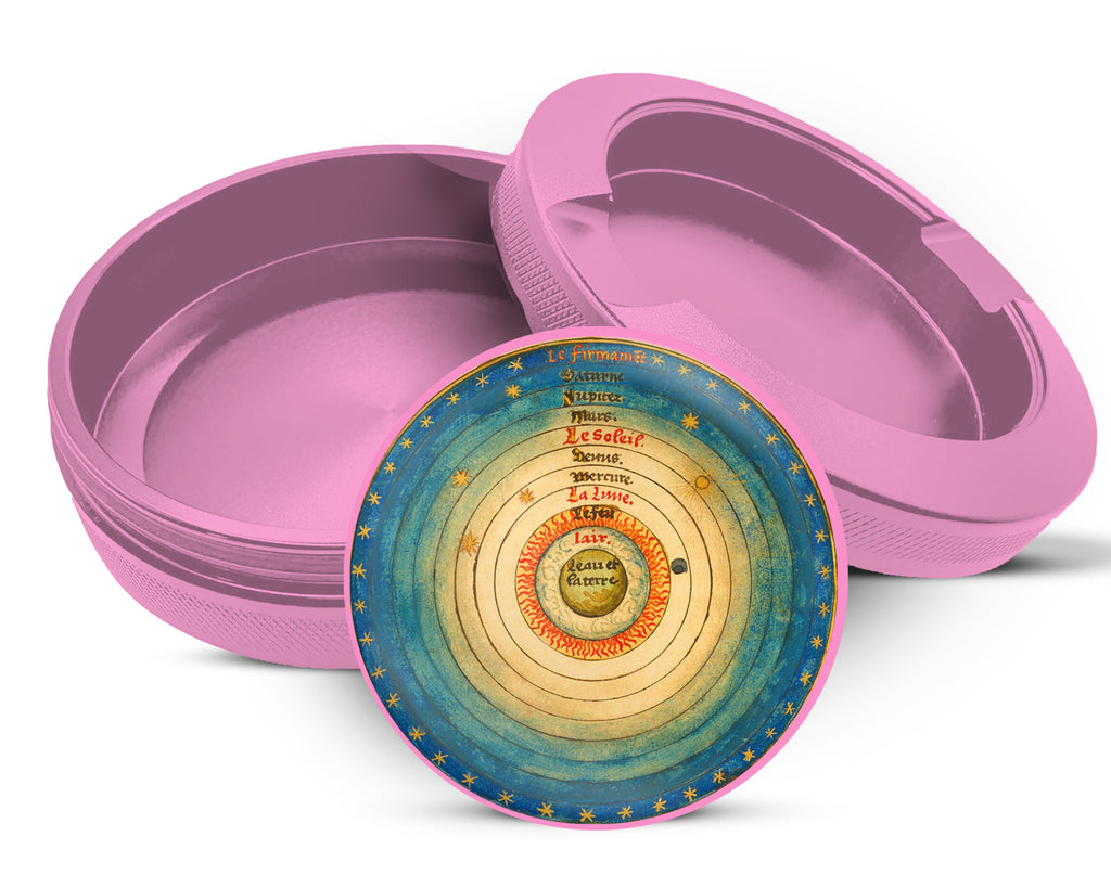 Geocentric Earth-Centered Cosmos Snus Storage Case Pink