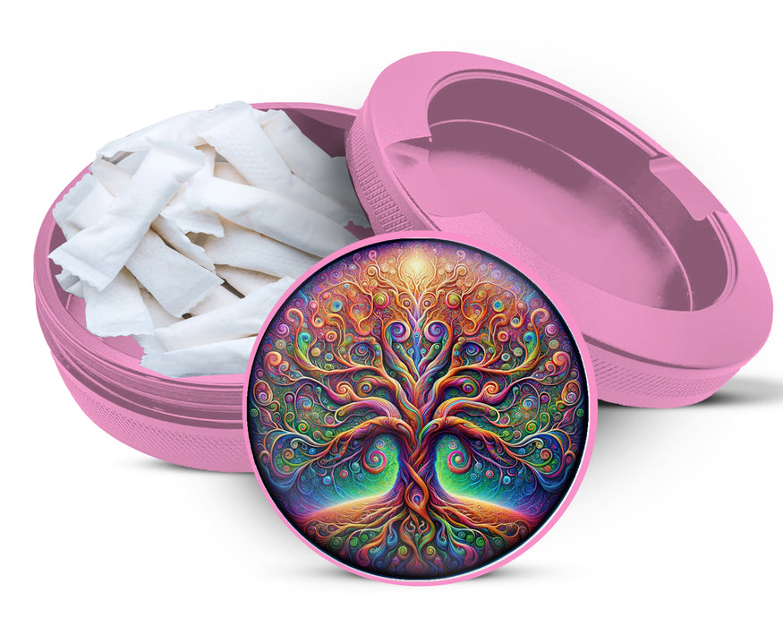 Psychedelic Tree Of Life Zyn Storage Case Pink