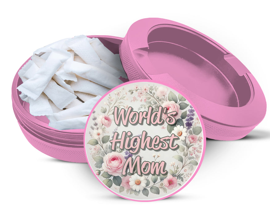 World's Greatest Mom Snus Storage Case Pink