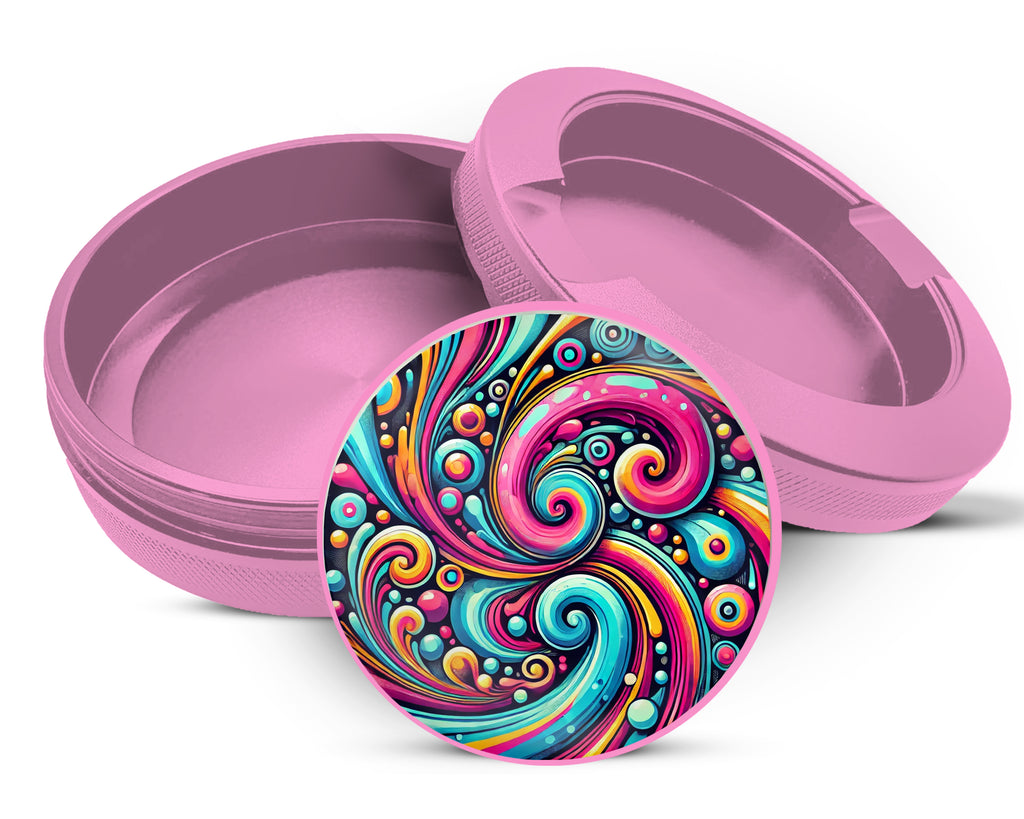 Psychedelic, Vibrant Snus Storage Case Pink