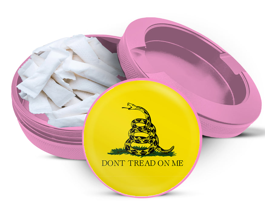 Don't Tread On Me Zyn Storage Case Pink