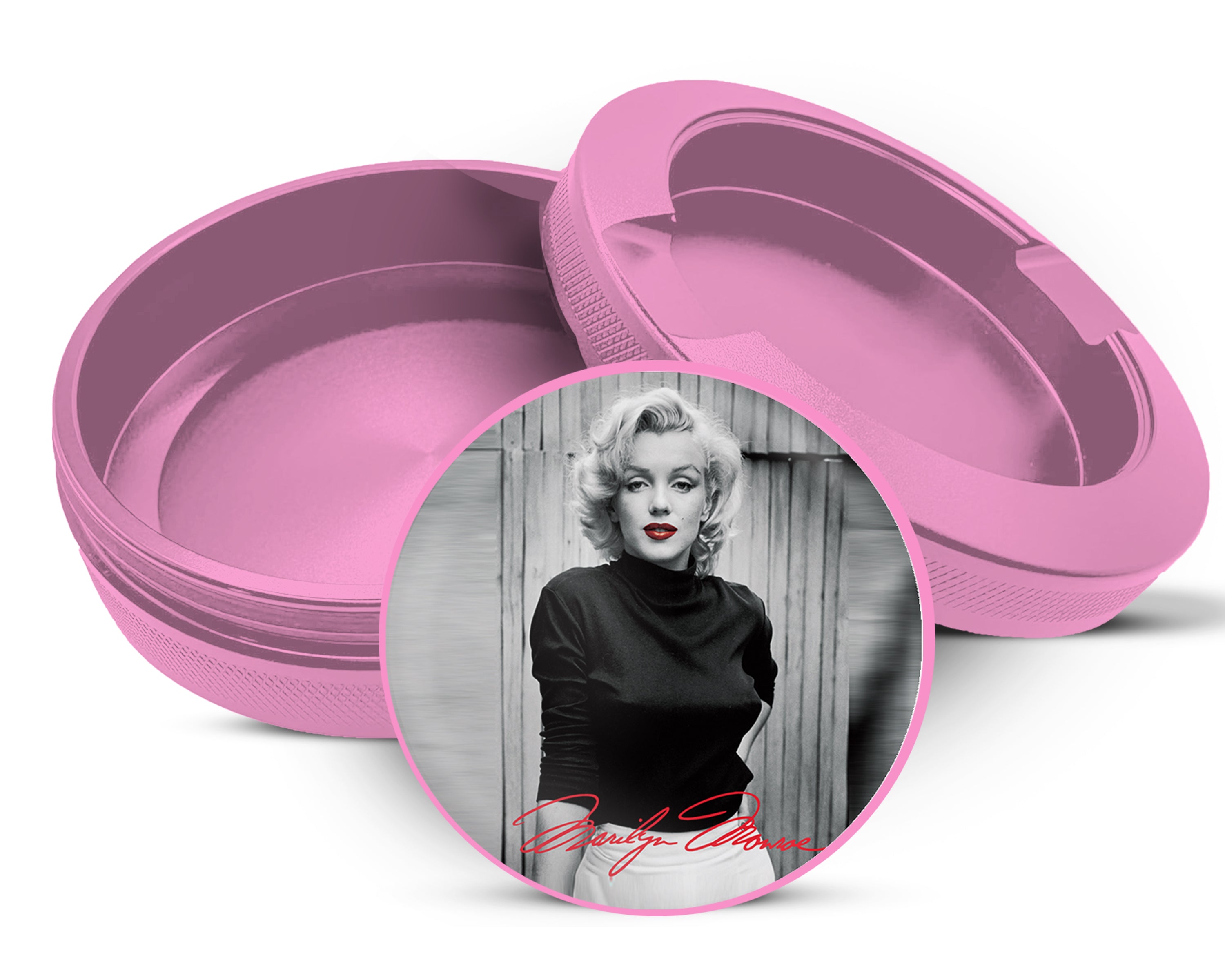 Marilyn Monroe Signature Snus Storage Case Pink