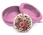 Vintage Flowers Snus Storage Case Pink
