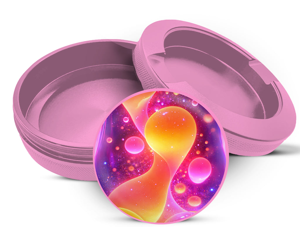 Trippy Psychedelic Lava Lamp Glow Design Snus Storage Case Pink