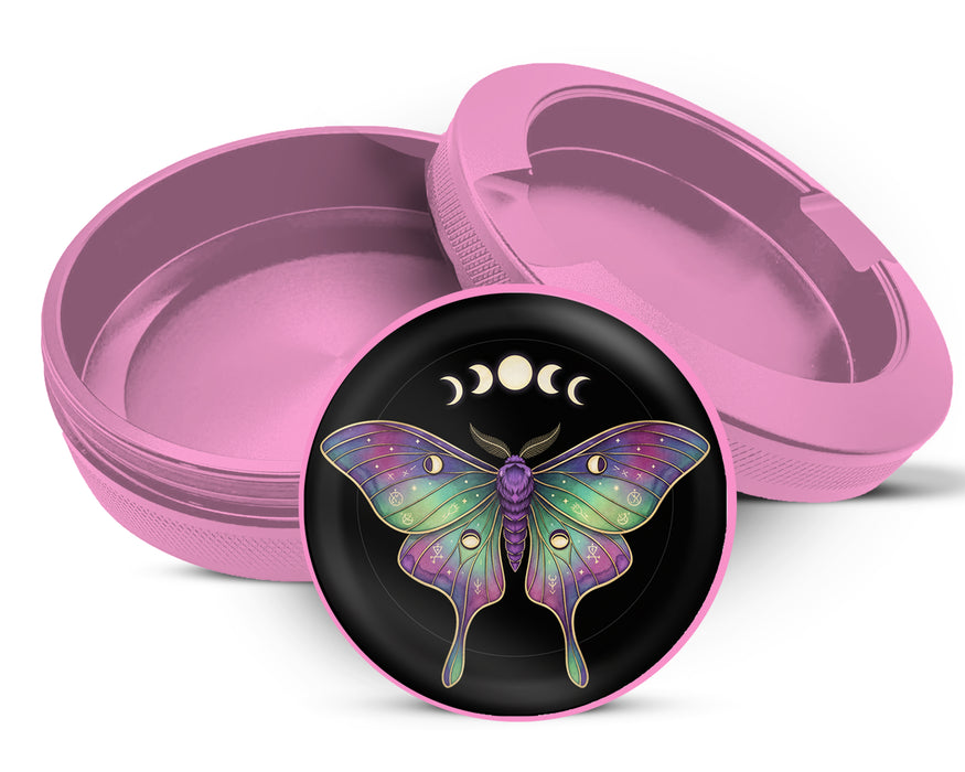 Lunar Phases Cosmic Moth Snus Storage Case Pink