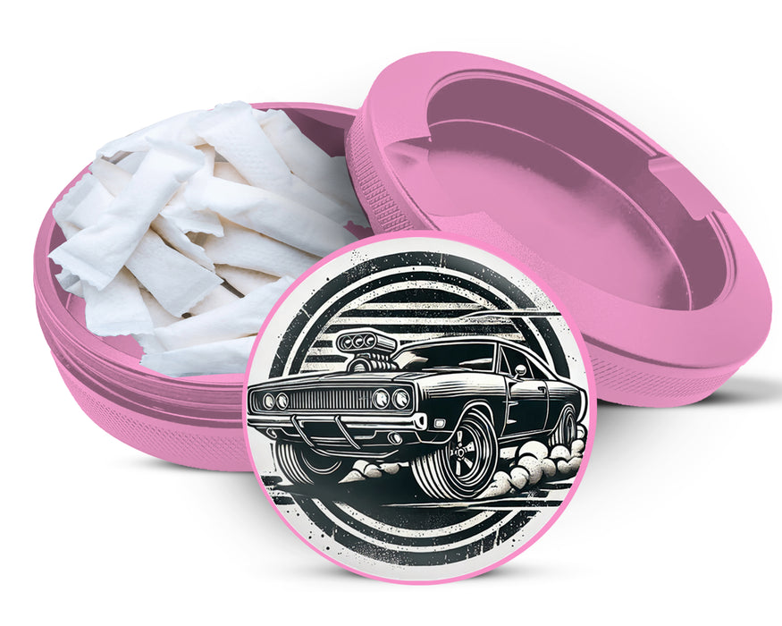 Muscle Car Snus Storage Case Pink