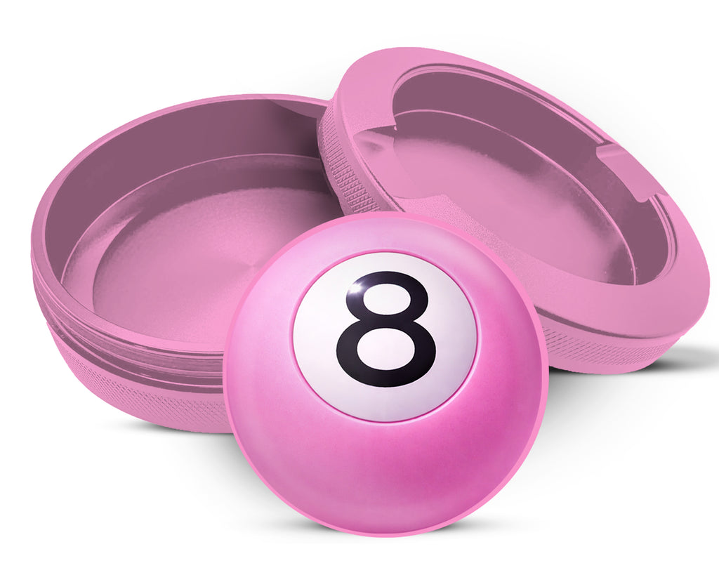 Soft Pink 8 Ball Retro Vibe Pool Hall Style Snus Storage Case Pink