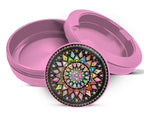 Mandala Trippy  Snus Storage Case Pink