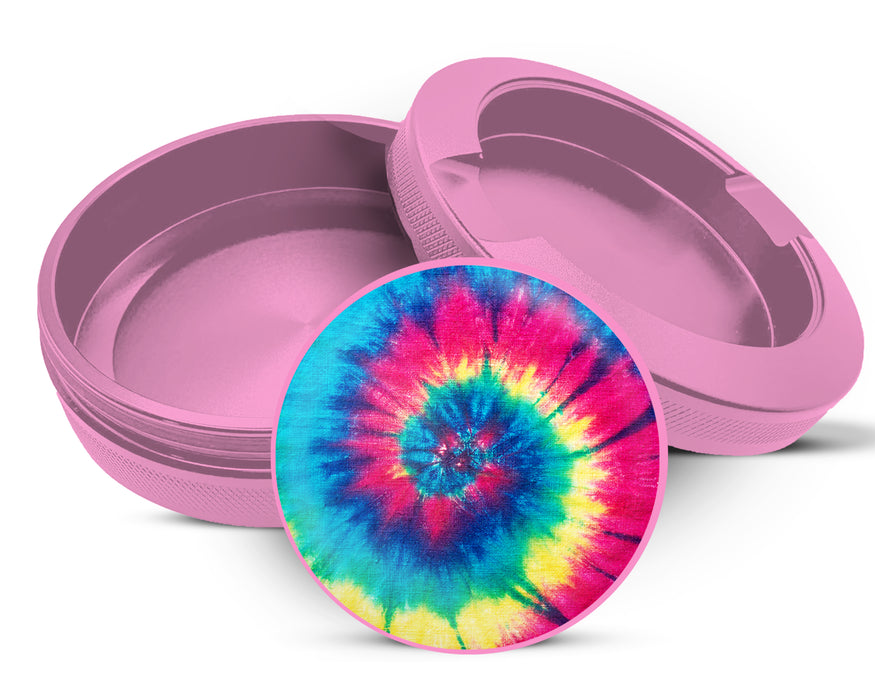 Peace, Love and Tie Dye Snus Storage Case Pink