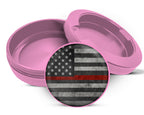 Thin Red Line - Support Firefighters Flag Snus Storage Case Pink