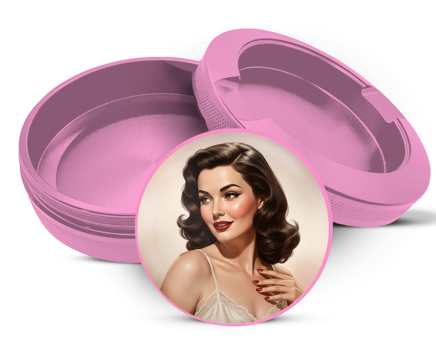 Classic Hollywood Pinup Glam Snus Storage Case Pink