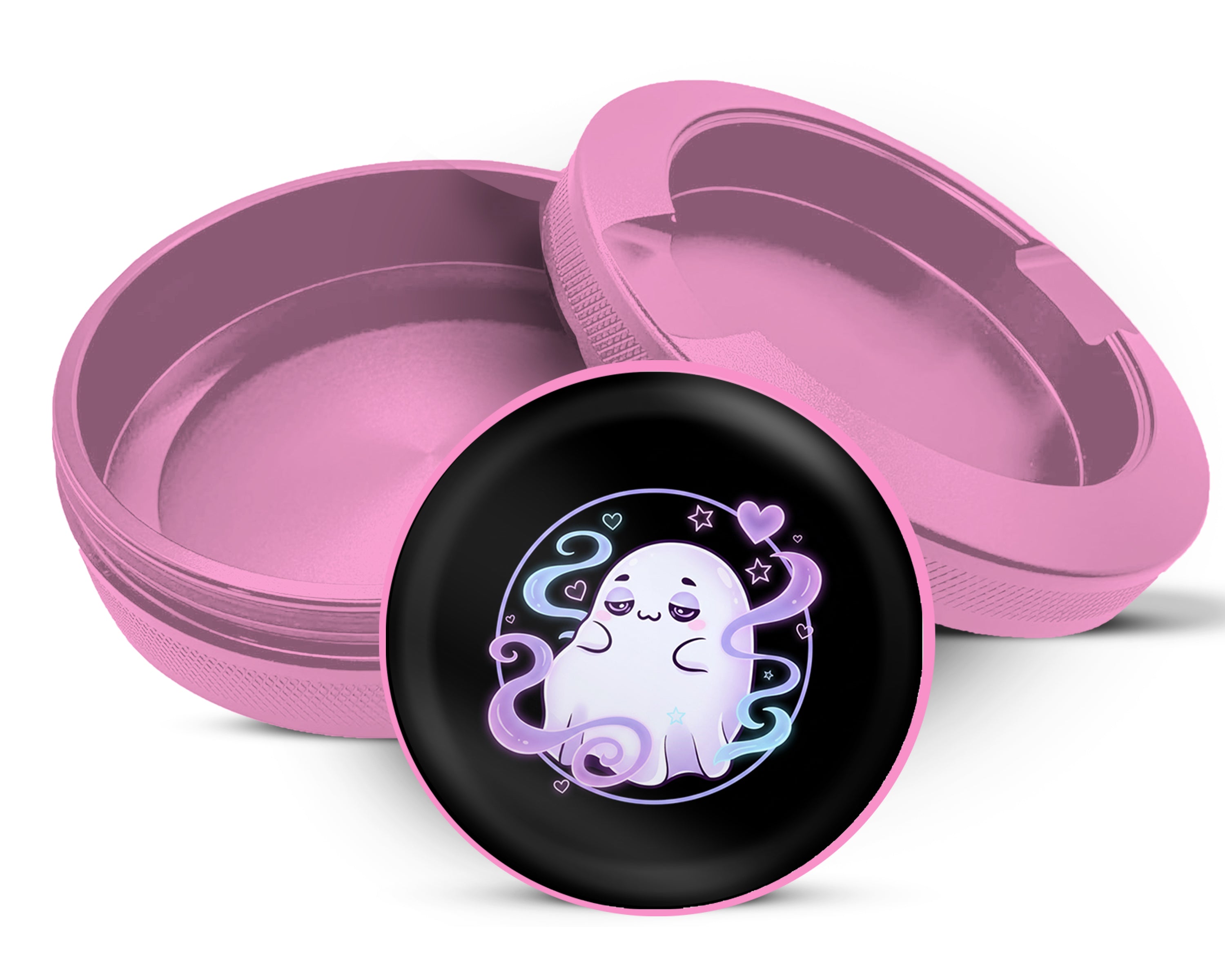 Cute Vaporwave Ghost Vibes Snus Storage Case Pink