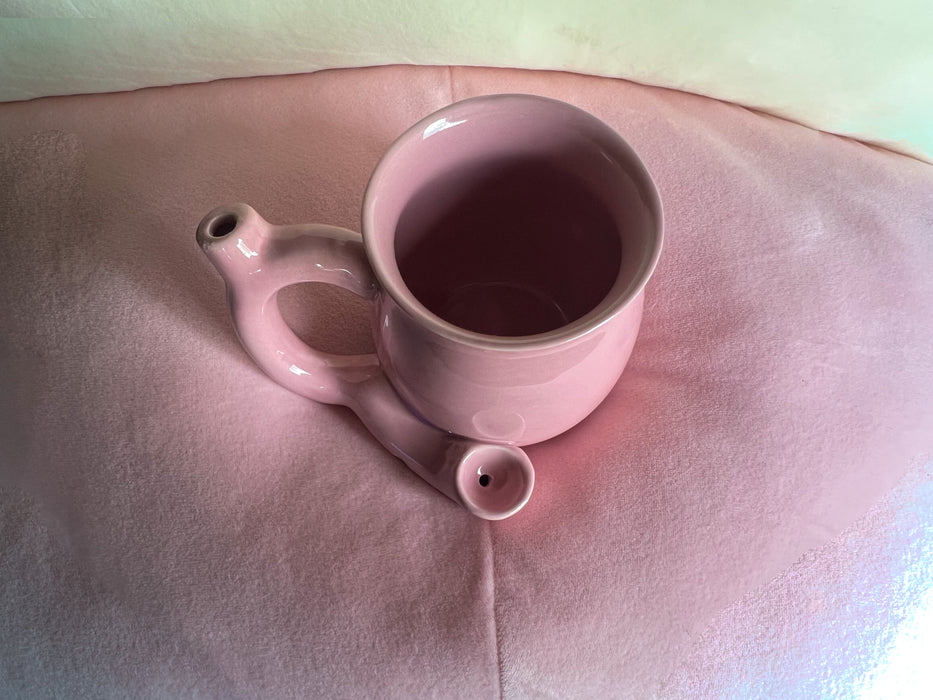 Sip N' Sesh Ceramic Mug and Pipe | Pipe Mug For Coffee, Tea and Dry Herb