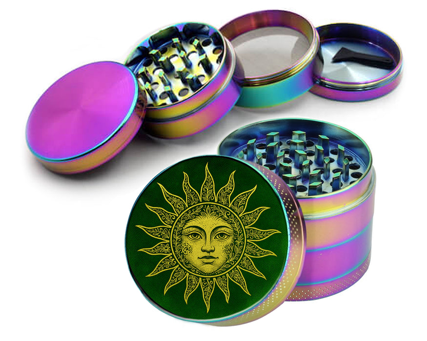 Golden Sun Premium Herb Grinder, 2.5 Inch Spice and Herb Crusher