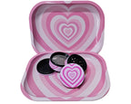Pink Hearts Collectible Tray & Container Set - Cute Organizer