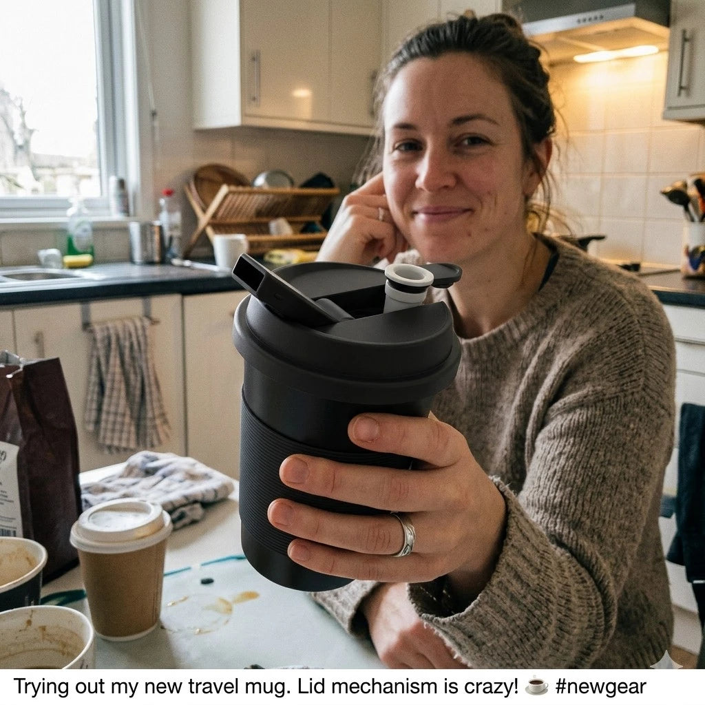 Cupro Hidden Smoking Mug – Discreet All-in-One Coffee Cup | Hidden Hookah