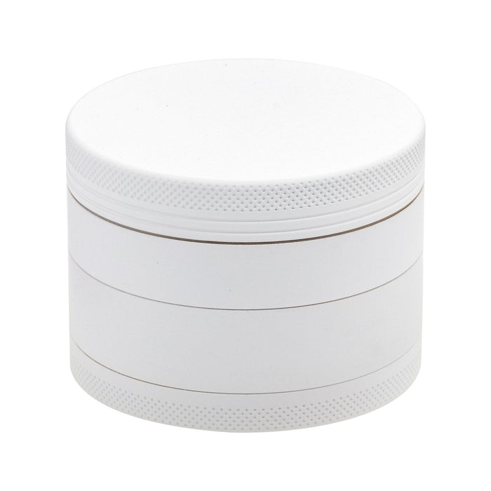 White Grinder, White Rubberized Grinder, 2.5 Inch Large Grinder, Soft Matte Grinder, 4 Piece Spice Grinder