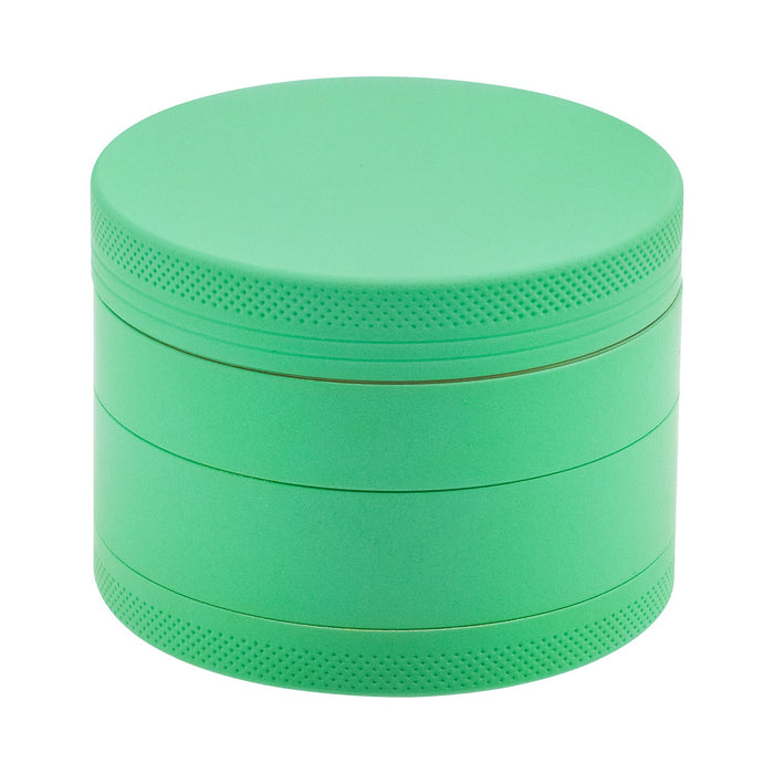 Teal Grinder, Teal Rubberized Grinder, 2.5 Inch Large Grinder, Soft Matte Grinder, 4 Piece Spice Grinder