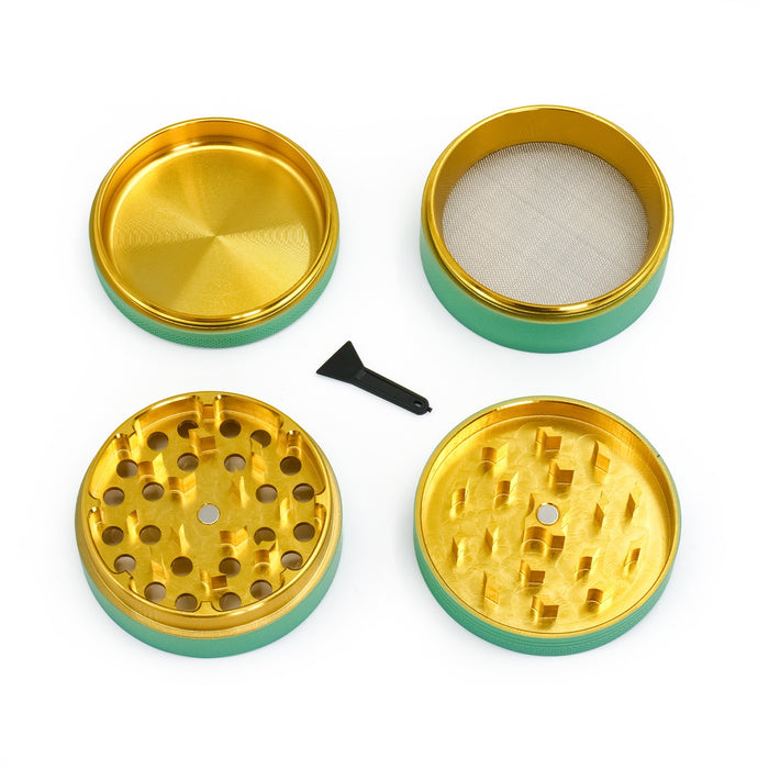 Matte Finish Rubberized Grinders, X-Large Comfortable Grip Herb Grinder