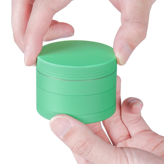 Teal Grinder, Teal Rubberized Grinder, 2.5 Inch Large Grinder, Soft Matte Grinder, 4 Piece Spice Grinder