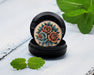 Snus Storage Case Traditional Red Rose Tattoo Design on Beige Black