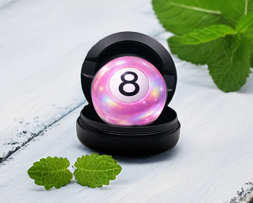 Snus Storage Case Pink Magic 8 Ball Digital Pop Art Black