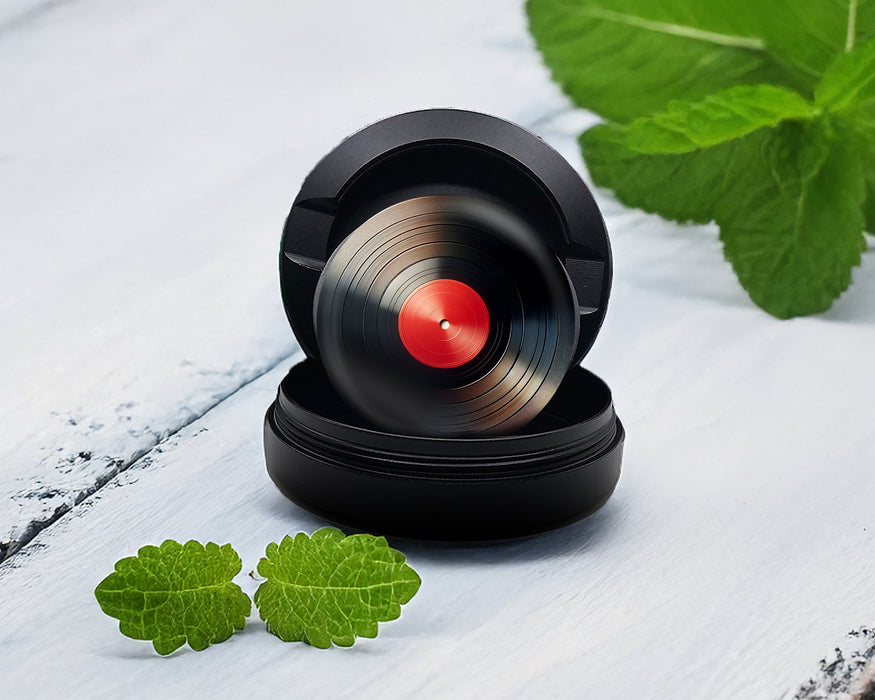 Zyn Storage Case Red Vinyl Record  Black