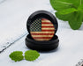 Snus Storage Case Rustic American Flag Black