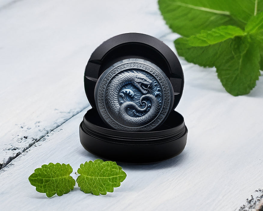 Zyn Storage Case Oceanic Ouroboros Rune Circle Black