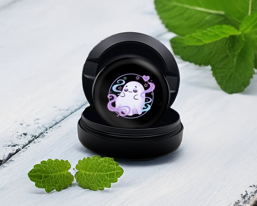 Zyn Storage Case Cute Vaporwave Ghost Vibes Black