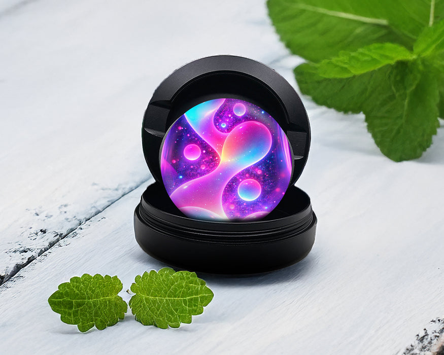 Snus Storage Case Glowing Lava Lamp Trippy Black