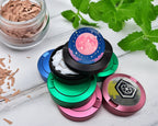 Snus Storage Case Pink Kawaii Crescent Moon with Stars Black
