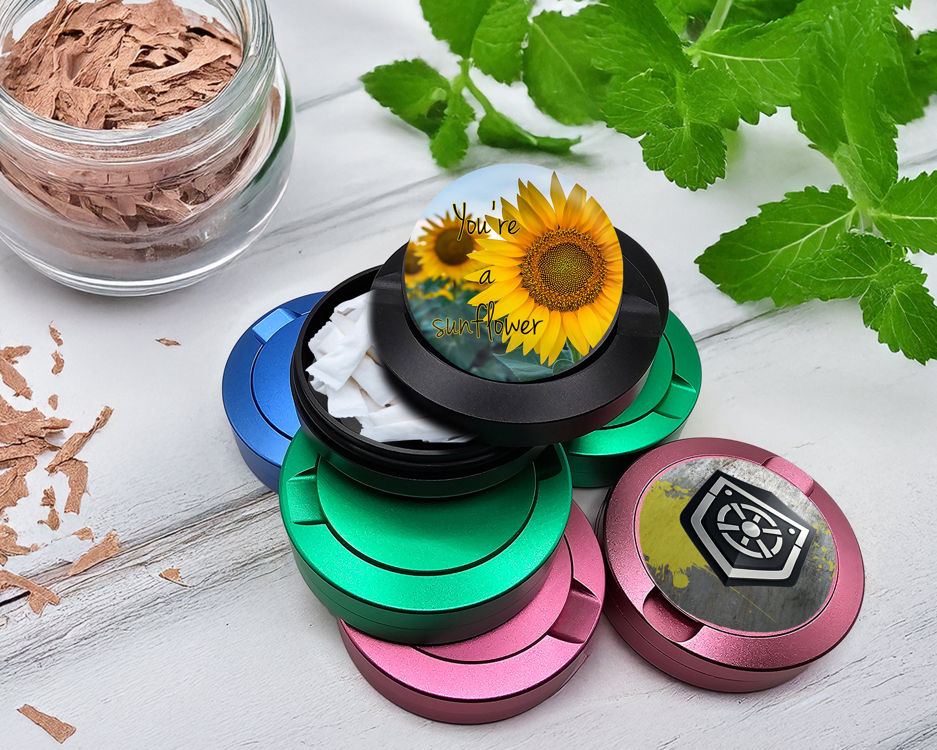 Snus Storage Case You're a Sunflower Black